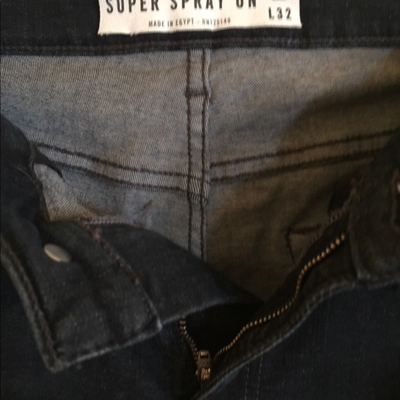 Topshop Super Spray On Black Skinny Jeans - Picture 2 of 8